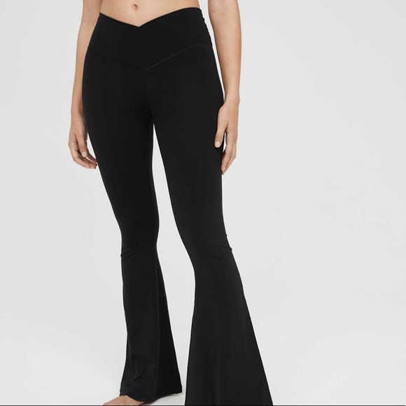 Aerie Pants - Aerie Crossover Flare Leggings